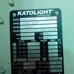 60 kW Katolight Diesel Generator
