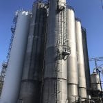 Aluminum Storage Hoppers – 325,000 lbs Capacity