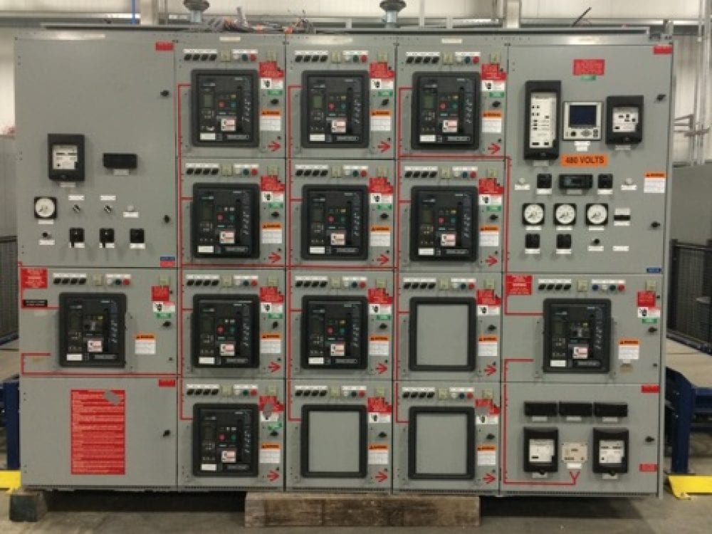 Siemens Low Voltage Switchgear – 3 Sections, 4 Future Provisions