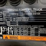 Toyota 8FGU30 Forklift