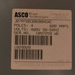600 AMP ASCO Transfer Switch (ATS)