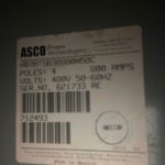 800 AMP ASCO Automatic Transfer Switch (ATS)