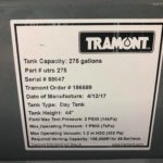 275 Gallon Tramont Diesel Day Tank